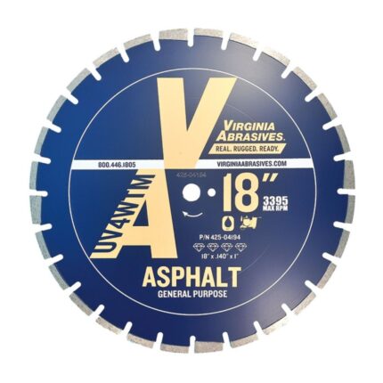 SAWS Asphalt Ultra Value High Speed 20 HP Walk Behind Diamond Blades Virginia Abrasives