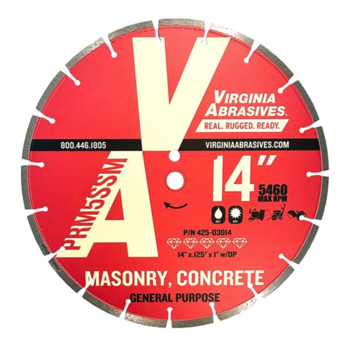 SAWS General Purpose Concrete Premium for High Speed Saws Virginia Abrasives