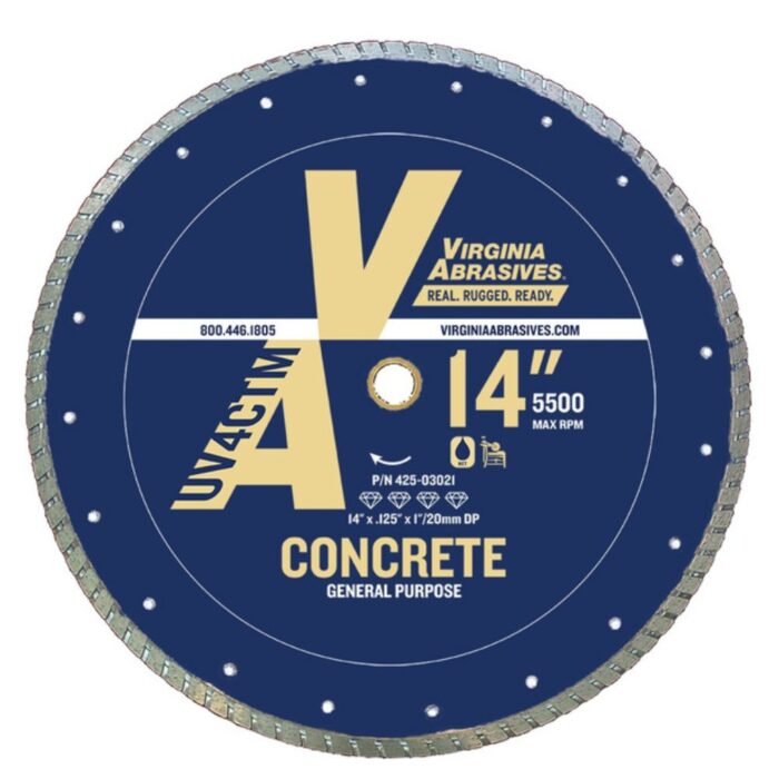 SAWS General Purpose Ultra Value Turbo Continuous Rim Virginia Abrasives