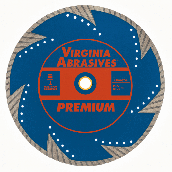SAWS Hard Paver Hard Brick Premium Turbo Rim Blades Virginia Abrasives