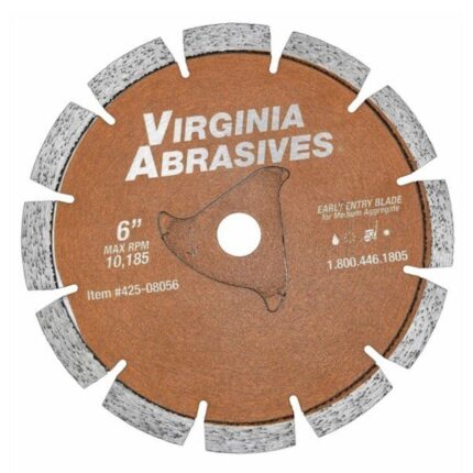 SAWS Ninja Arbor Early Entry Blades for Green Concrete Medium Aggregate, Traprock, Quartz Virginia Abrasives