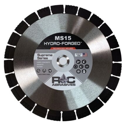 SAWS ROC Abrasives MS15 Hard Concrete, Granite & Paver Diamond Blade ROC Abrasives