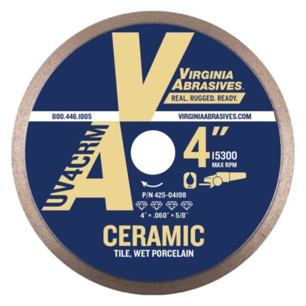 SAWS Tile Blades for Wet Cutting Ultra Value Continuous Rim Virginia Abrasives