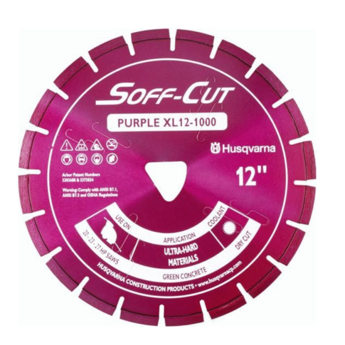 Soff Cut Excel 1000 Series Purple Husqvarna Diamond Blade