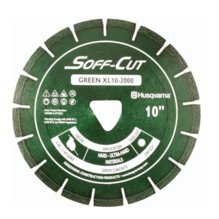 Soff Cut Excel 2000 Series Green Husqvarna Diamond Blade