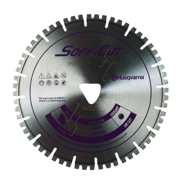Soff Cut Vari Cut Purple Husqvarna Diamond Blade