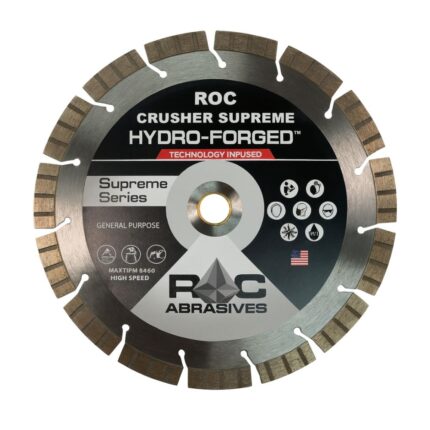 saws roc abrasives 9 or 10 roc crusher tseg supreme diamond blade