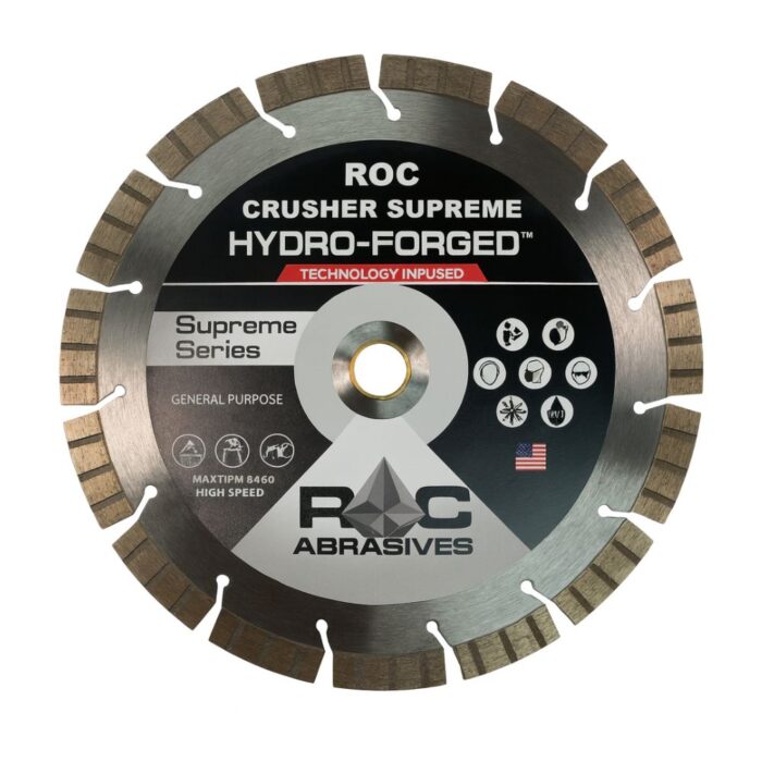 saws roc abrasives 9 or 10 roc crusher tseg supreme diamond blade